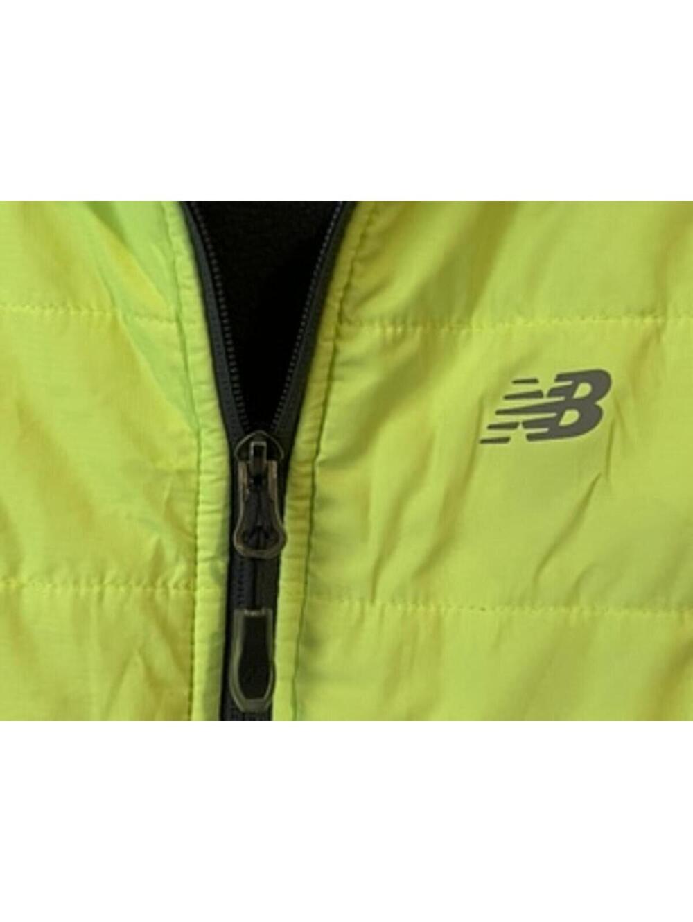 New Balance Women's XL Neon Yellow and Black Full-Zip Fleece Jacket